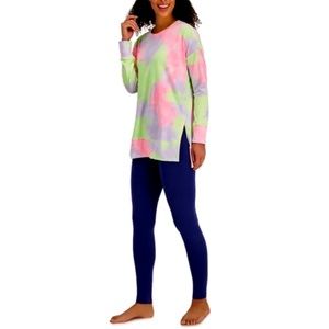 (NWT) Jenni Intimates Comfy Cotton Blend Wide Waist Leggings, Sailors Blue S